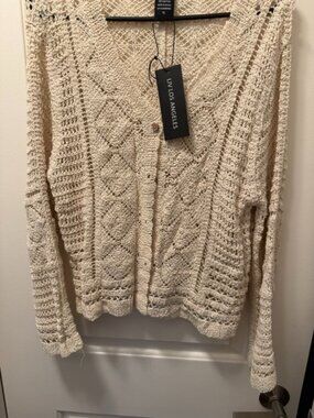 Liv Los Angeles NWT Crochet Cardigan